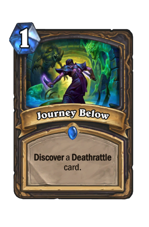 Journey Below Hearthstone kártya