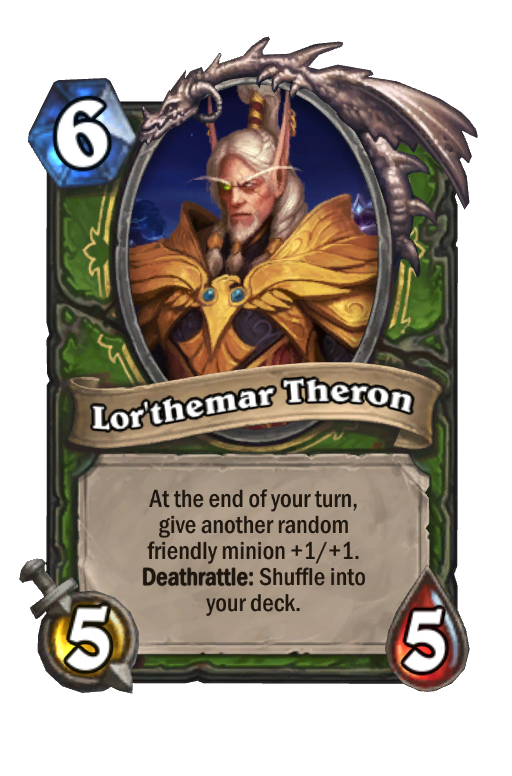 Lor'themar Theron Hearthstone kártya