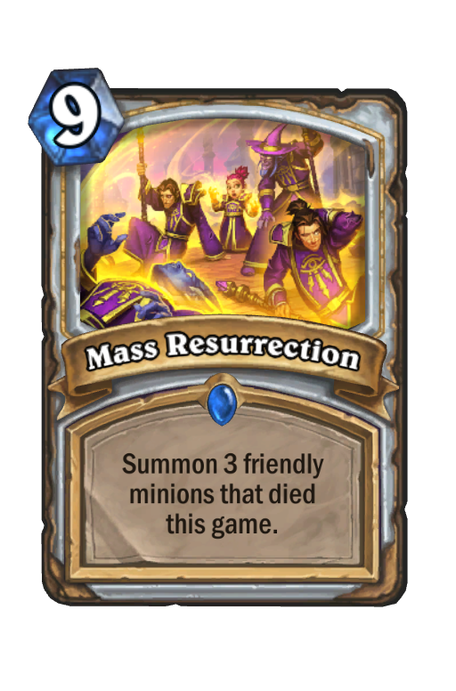 Mass Resurrection Hearthstone kártya