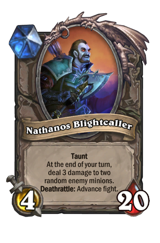 Nathanos Blightcaller Hearthstone kártya