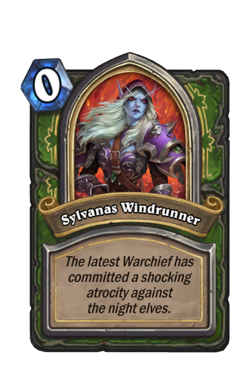 Sylvanas Windrunner Hearthstone kártya
