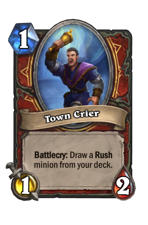 Town Crier Hearthstone kártya