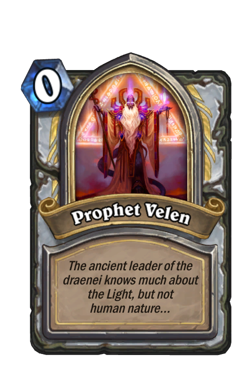 Prophet Velen Hearthstone kártya