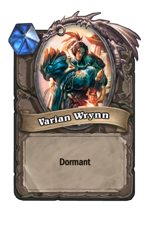 Varian Wrynn Hearthstone kártya
