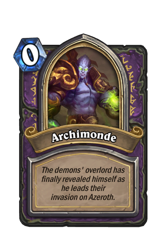Archimonde Hearthstone kártya
