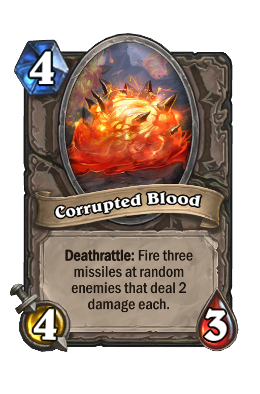Corrupted Blood Hearthstone kártya
