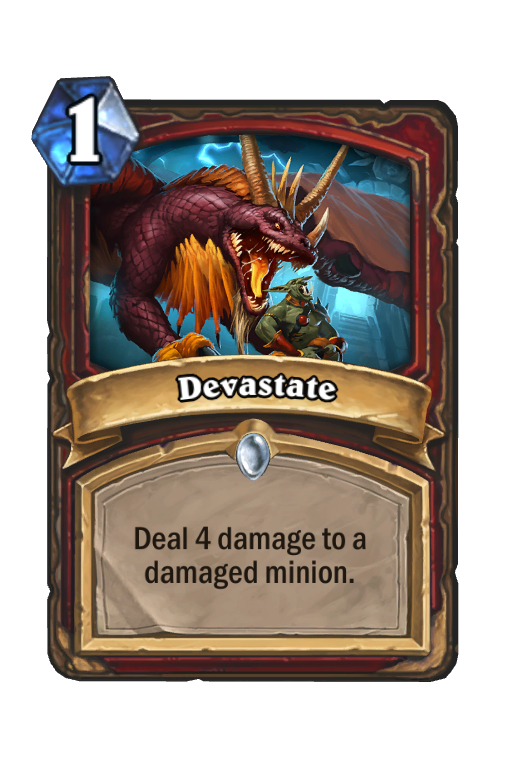 Devastate Hearthstone kártya