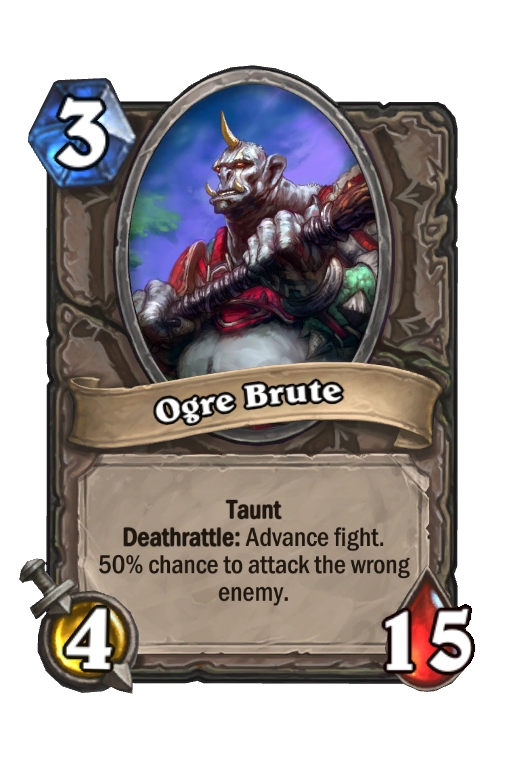 Ogre Brute Hearthstone kártya