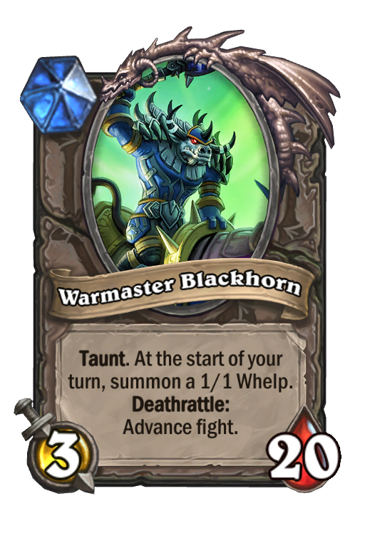 Warmaster Blackhorn Hearthstone kártya