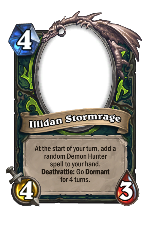 Illidan Stormrage Hearthstone kártya