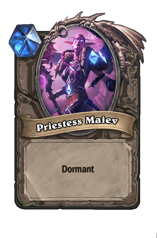 Priestess Maiev Hearthstone kártya