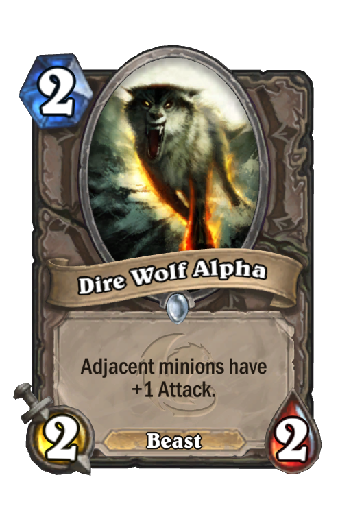 Dire Wolf Alpha Hearthstone kártya