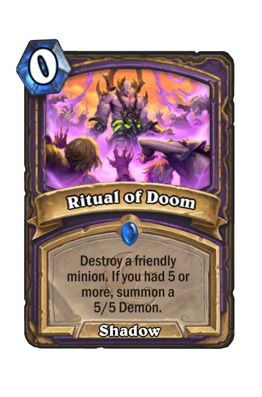 Ritual of Doom Hearthstone kártya
