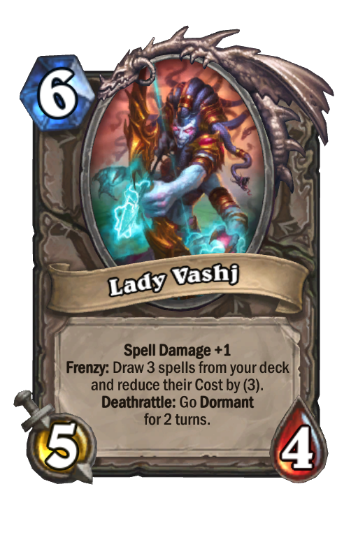 Lady Vashj Hearthstone kártya