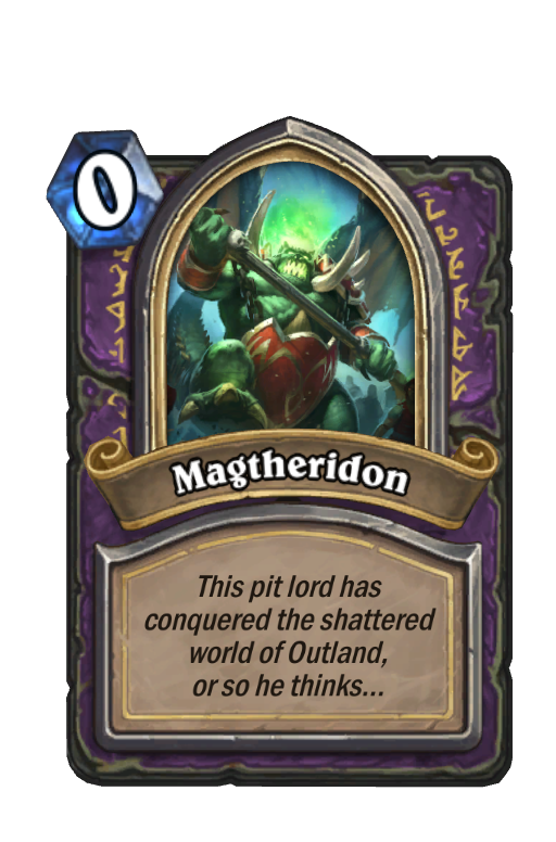 Magtheridon Hearthstone kártya