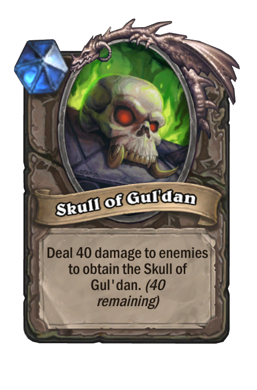 Skull of Gul'dan Hearthstone kártya