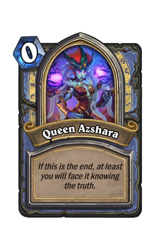 Queen Azshara Hearthstone kártya