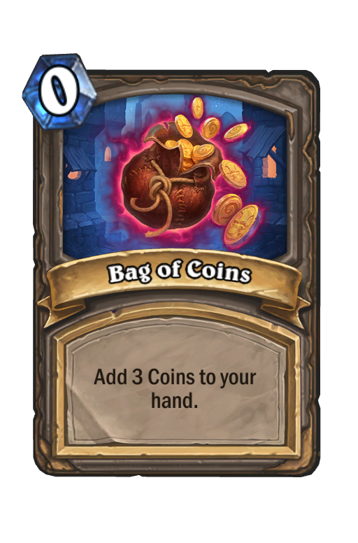 Bag of Coins Hearthstone kártya