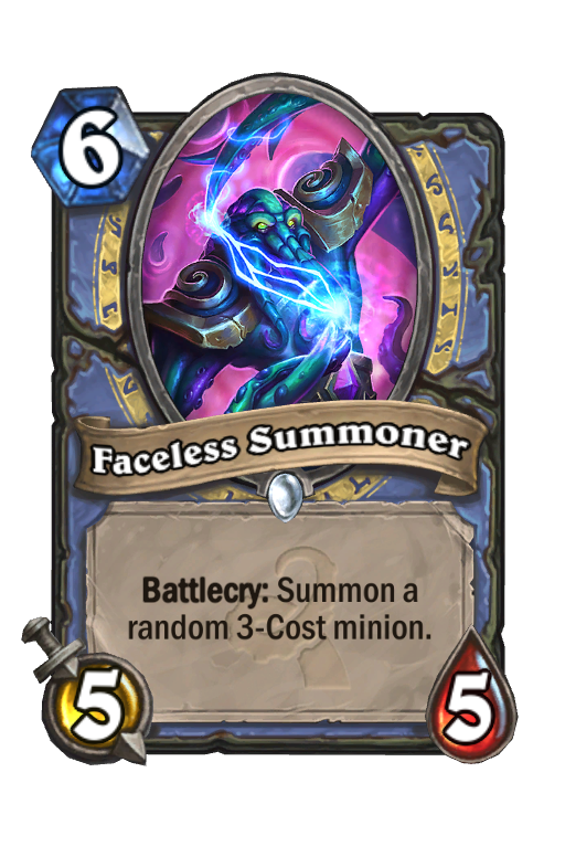 Faceless Summoner Hearthstone kártya