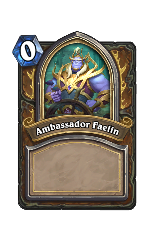 Ambassador Faelin Hearthstone kártya