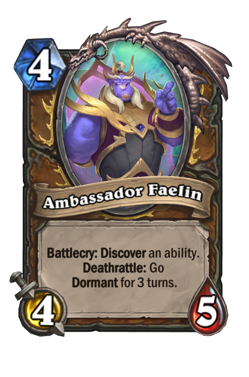 Ambassador Faelin Hearthstone kártya