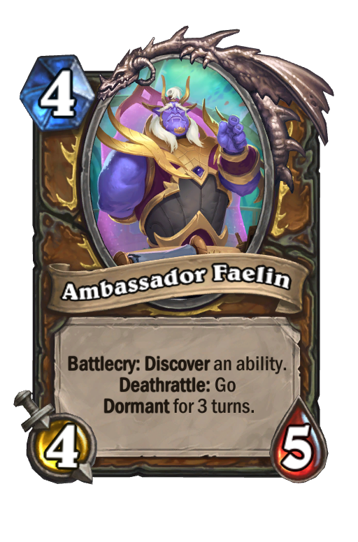 Ambassador Faelin Hearthstone kártya