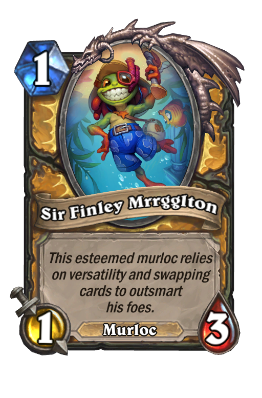 Sir Finley Mrrgglton Hearthstone kártya