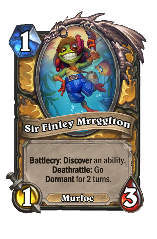 Sir Finley Mrrgglton Hearthstone kártya