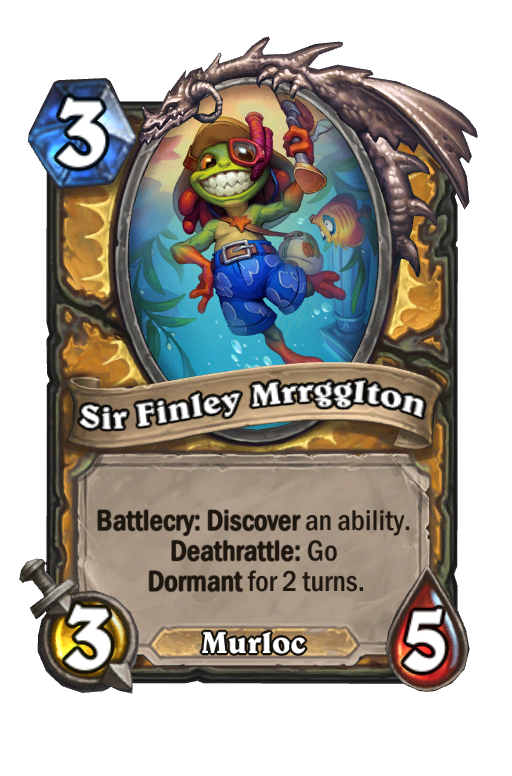 Sir Finley Mrrgglton Hearthstone kártya