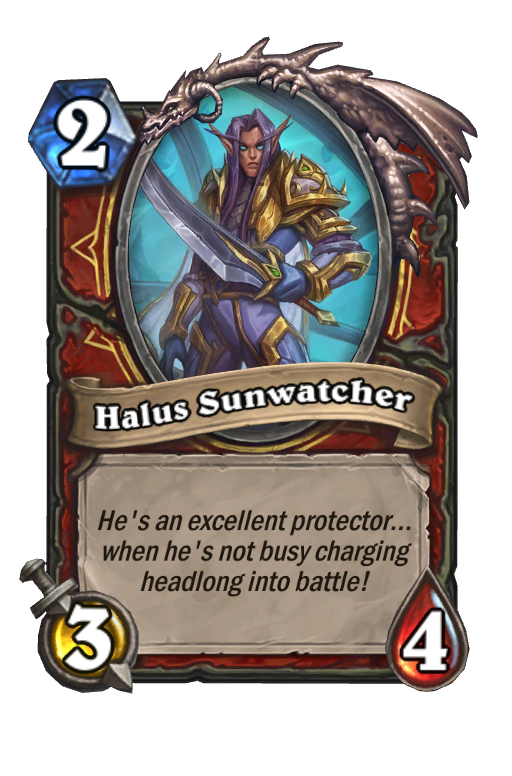 Halus Sunwatcher Hearthstone kártya