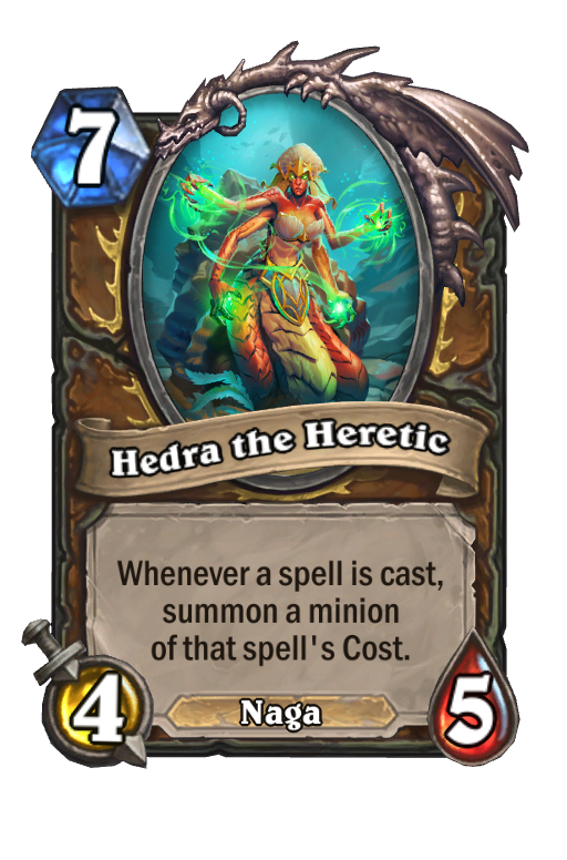 Hedra the Heretic Hearthstone kártya