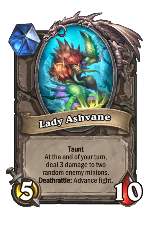Lady Ashvane Hearthstone kártya