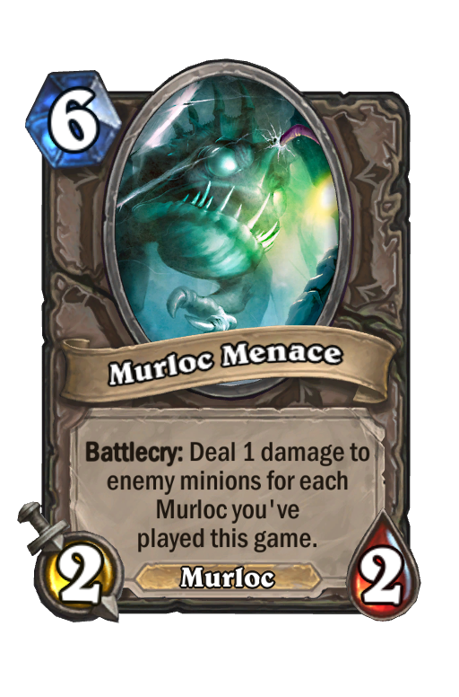 Murloc Menace Hearthstone kártya