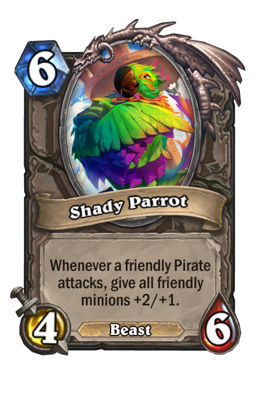 Shady Parrot Hearthstone kártya