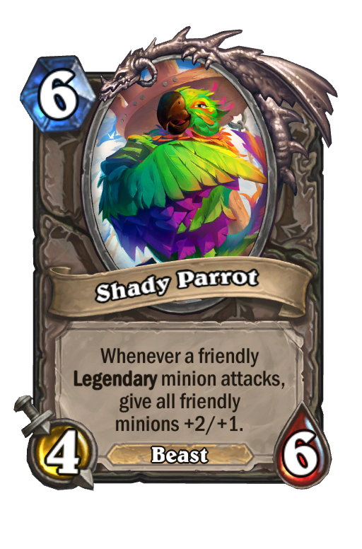 Shady Parrot Hearthstone kártya