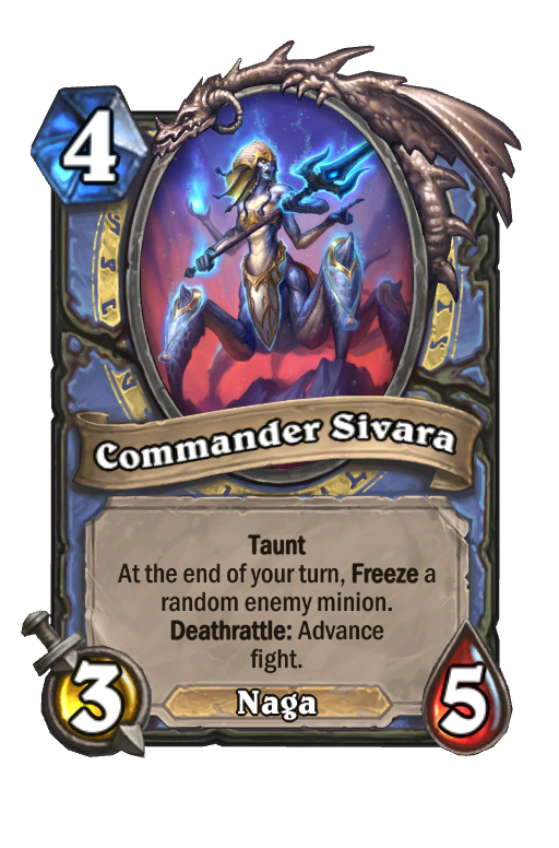 Commander Sivara Hearthstone kártya