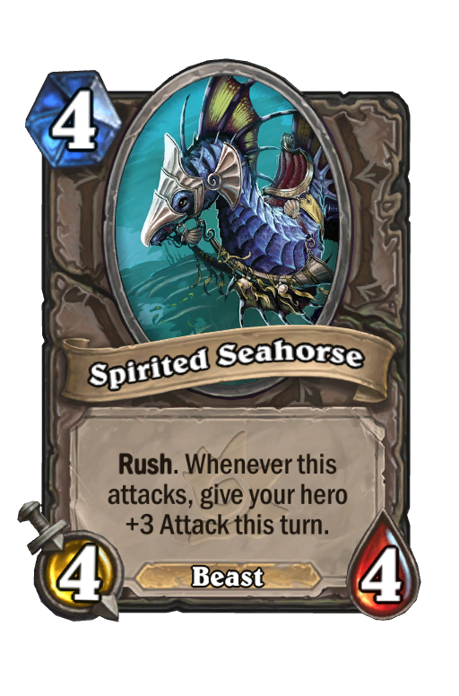 Spirited Seahorse Hearthstone kártya