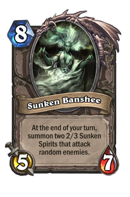 Sunken Banshee Hearthstone kártya