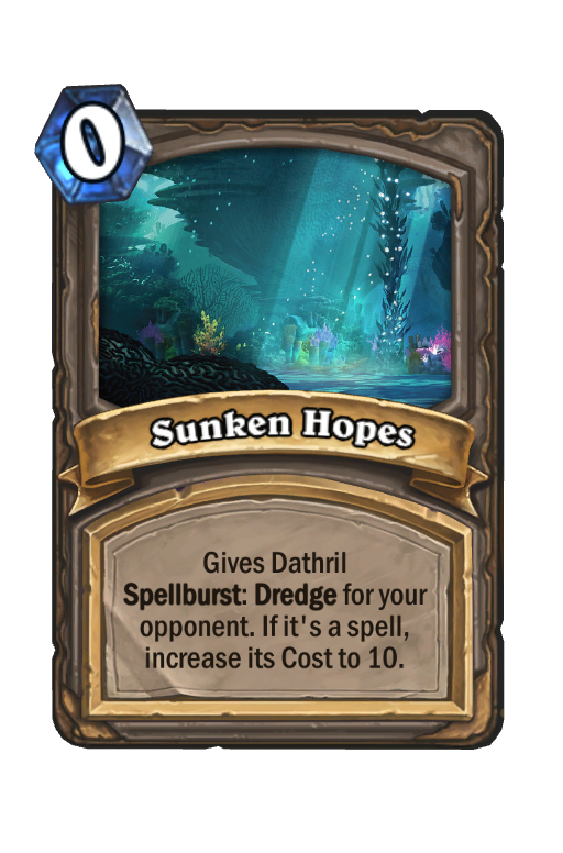 Sunken Hopes Hearthstone kártya