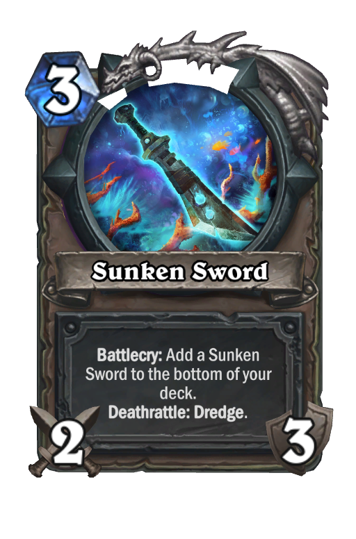 Sunken Sword Hearthstone kártya