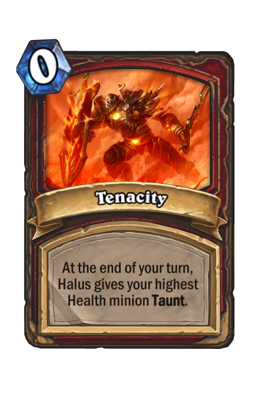 Tenacity Hearthstone kártya