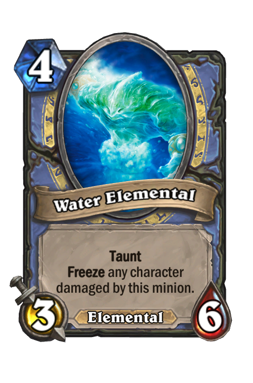 Water Elemental Hearthstone kártya