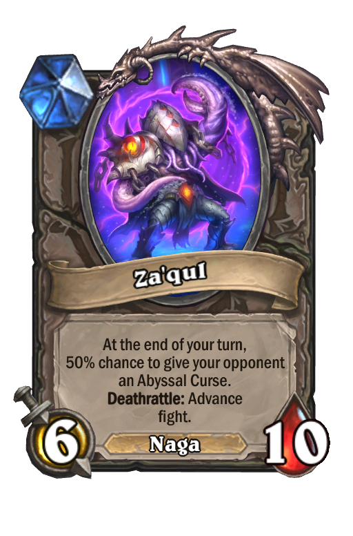 Za'qul Hearthstone kártya