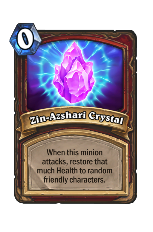 Zin-Azshari Crystal Hearthstone kártya