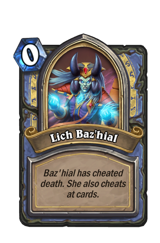 Lich Baz'hial Hearthstone kártya