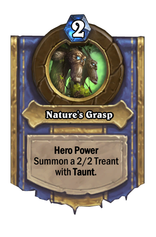 Nature's Grasp Hearthstone kártya