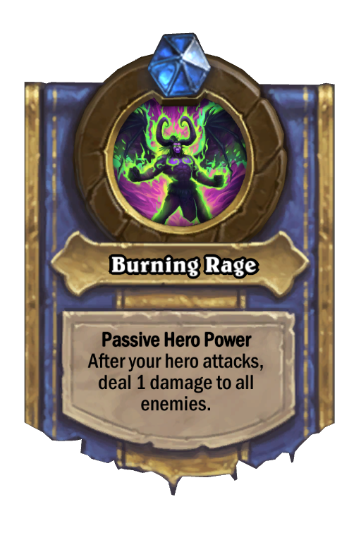 Burning Rage Hearthstone kártya