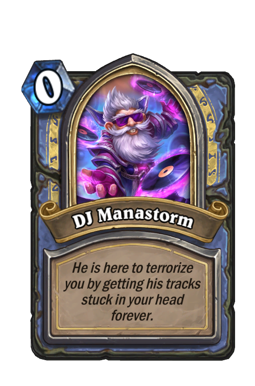 DJ Manastorm Hearthstone kártya