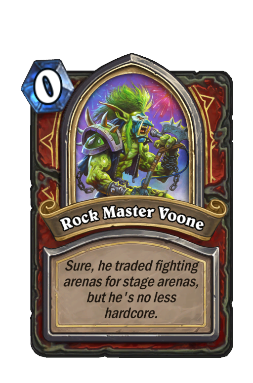 Rock Master Voone Hearthstone kártya