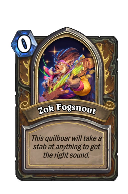 Zok Fogsnout Hearthstone kártya